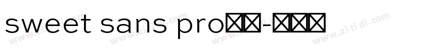 sweet sans pro字体字体转换